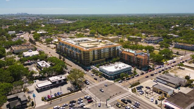 Aerial timelapse video of Maitland, Florida, USA. March, 2023. Daytime and Afternoon timelapses