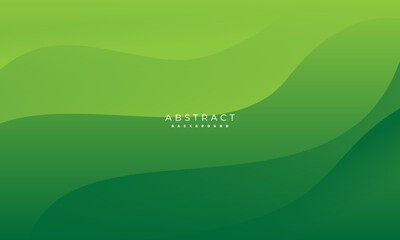 simple green background . modern wavy background style