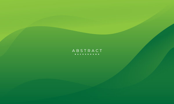 simple green background . modern wavy background style