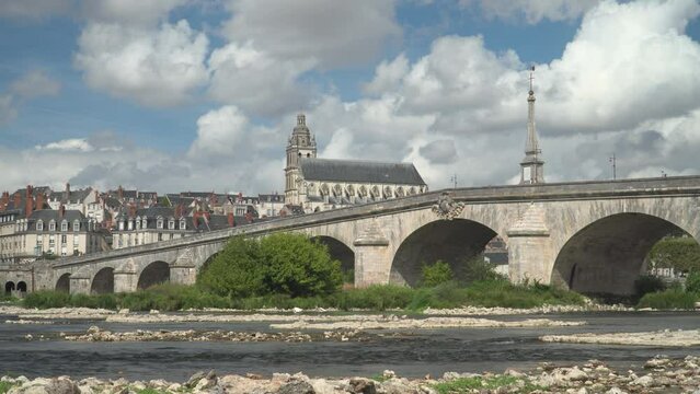 The Loire river at Blois, Loir et Cher Deparment in France