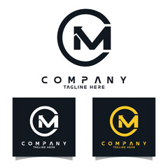set logo design for company, business ,and brand identity