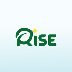 Rise nature vector logo design