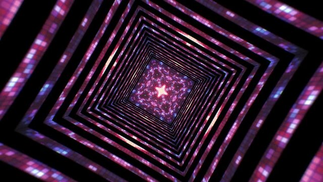 Abstract Minecraft Pixel Background VJ Loop