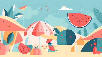 Vibrant and Colorful Art Celebrates the Joy of Summer
