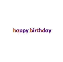 Happy Birthday text design png