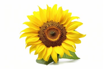 Obraz premium Sun Flower, isolated on white background. Generative AI