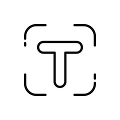 Text icon. Suitable for Web Page, Mobile App, UI, UX and GUI design