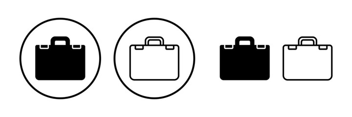 Briefcase icon vector. Portfolio vector icon. suitcase icon