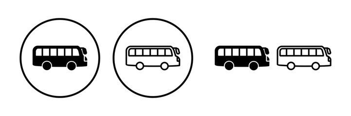 Bus icon vector. bus vector icon