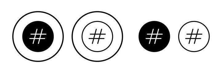 Obraz premium Hashtag icon vector. hashtag simbols