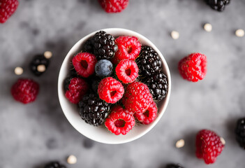 A Berry Good Background: fresh raspberries for a healthy diet