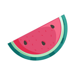 Refreshing watermelon slice, juicy and healthy snack