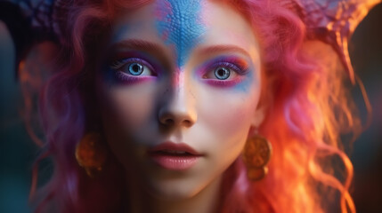Obraz premium A fantasy character. Fairy tale elf princess 