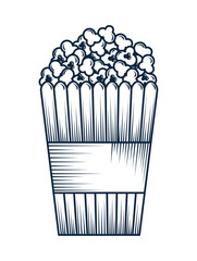 bucket with pop corn