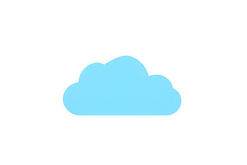 blue cloud computing icon transparent background PNG 
