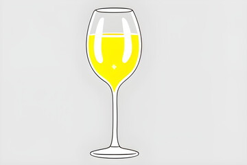 glass of white wine icon
