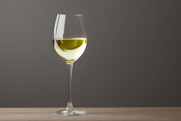 glass of white wine