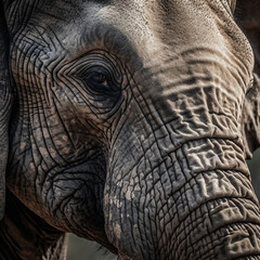 Fototapeta premium close up of an elephant