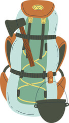 Hiking backpack for camping