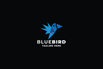 Blue Bird Pro Logo Template
