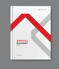 Annual report book cover template design