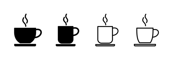 coffee cup icon vector for web and mobile app. cup a coffee sign and symbol