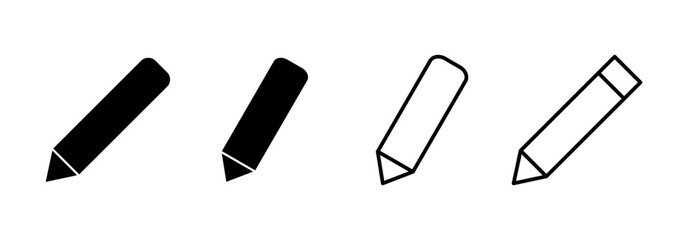 Pencil icon vector for web and mobile app. pen sign and symbol. edit icon vector