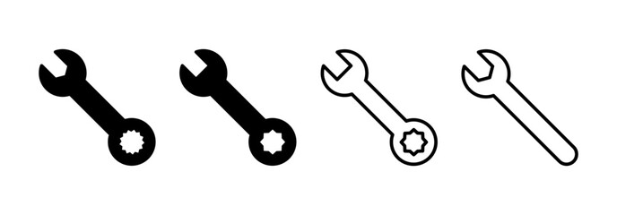 Wrench icon vector for web and mobile app. repair icon. tools sign and symbol