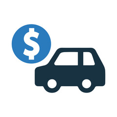 car, sale, dollar, money, Auto car sale icon