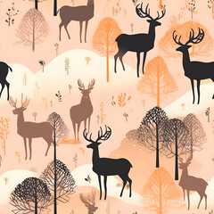 Seamless animal pattern. Tile texture. Simple seamless pattern for fabric, textile, gift wrap, and wallpaper.