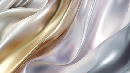 Untitled white and gold cloth, elegant,exotic , thin, exotic, wavy, Generative AIdesign 