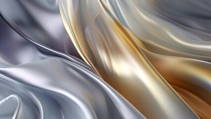Untitled white and gold cloth, elegant,exotic , thin, exotic, wavy, Generative AIdesign 