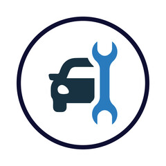 wrench, car, auto car repair icon