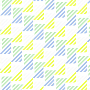 Lively geometric pattern background. Colorful repeating design wallpaper. No background. 