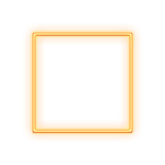 Orange Geometric Neon Frame