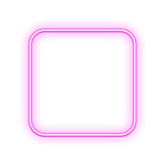 Pink Geometric Neon Frame