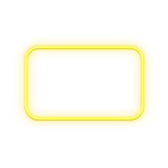 Yellow Geometric Neon Frame