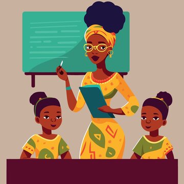 Black Teacher Cartoon Images – Browse 18,346 Stock Photos, Vectors, and