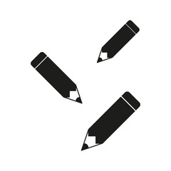 Pencils icons. Trendy style. Vector illustration.