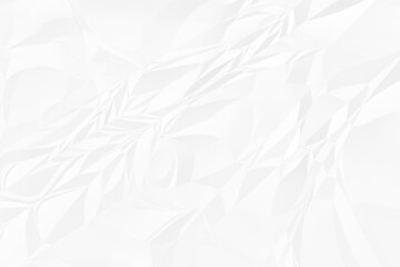 crumpled white paper background close up