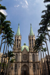 Sé Cathedral - Sao Paulo Travel Destination.