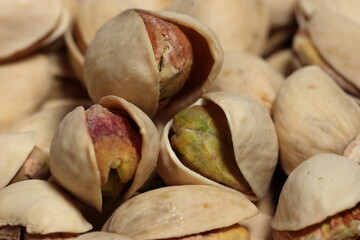 Pistachios texture and background . Tasty pistachios as background,as pistachios texture. Macro photos