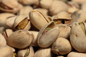 Pistachios texture and background . Tasty pistachios as background,as pistachios texture. Macro photos