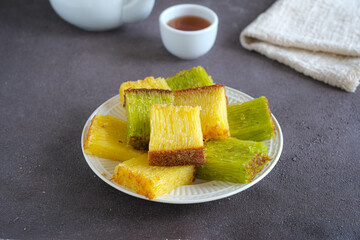 bika ambon, tapioca sponge cake from Medan, North Sumatera, Indonesia