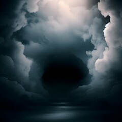 Naklejka premium A Tunnel of Clouds
