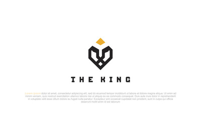 illustration vector graphic design. pictogram logo abstract lion face in hexagon shape. edgy, modern