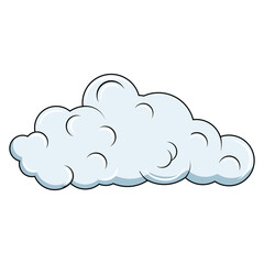 cute cloud shape illustration