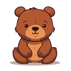 Obraz na płótnie Canvas Cute cartoon teddy bear vector clip art