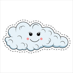 cute cloud cartoon illustration graphic