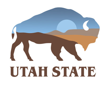 Utah State With White Background 